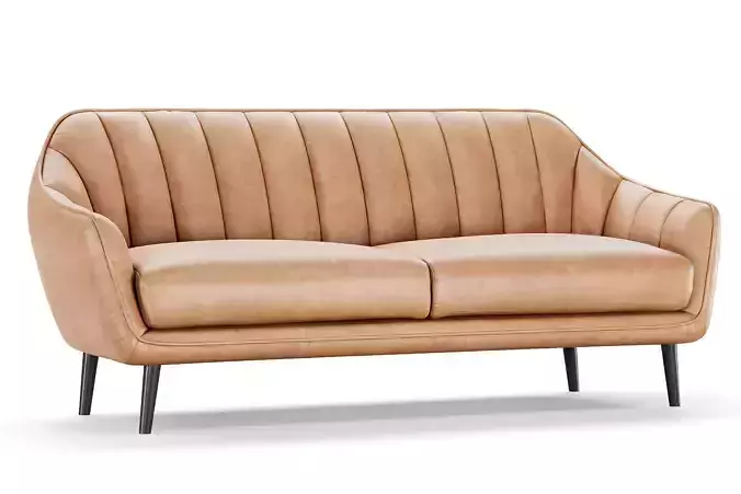 Realistic Leather Sofa