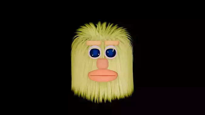 Furball 3D Realistic Head Mesh