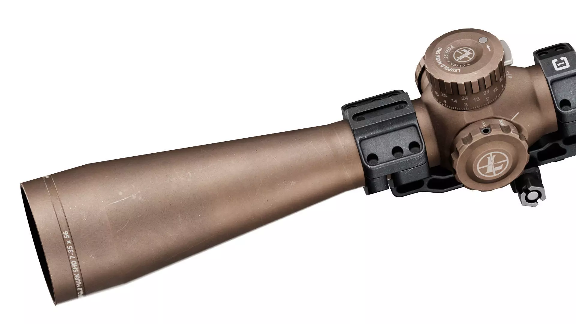 LEUPOLD MARK 5HD RIFLE SCOPE 7-35X56 Low-poly 3D model_4