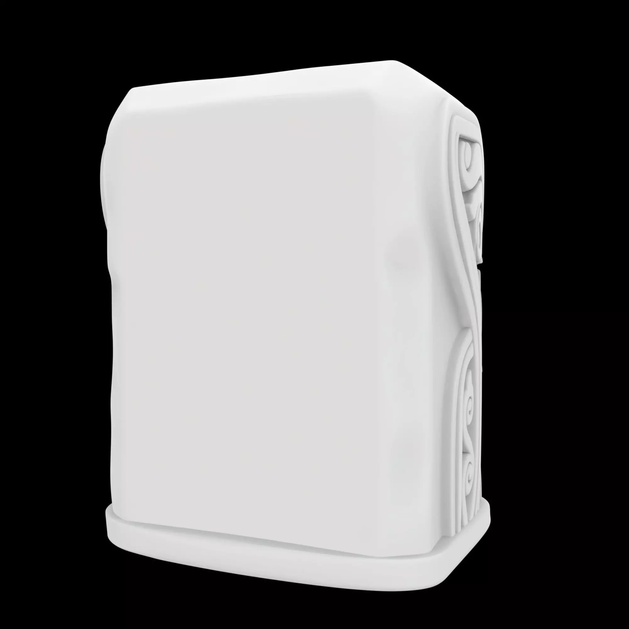 Ancient Stone Face Block 3D Print Model 3D print model_4