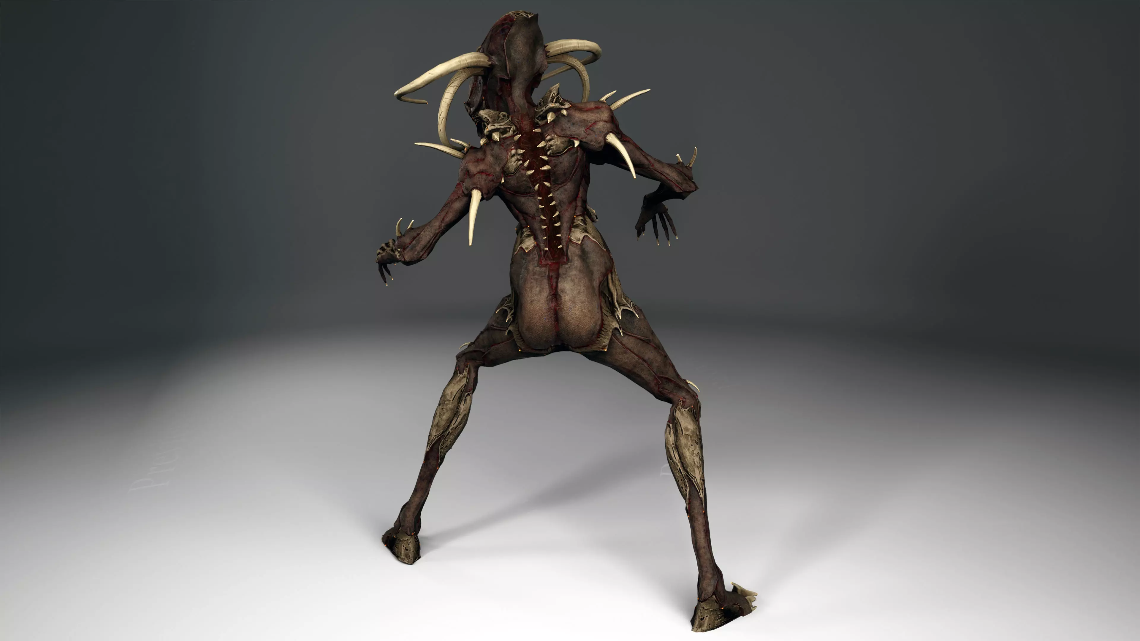 Alien 3 Remake Low-poly 3D model_6