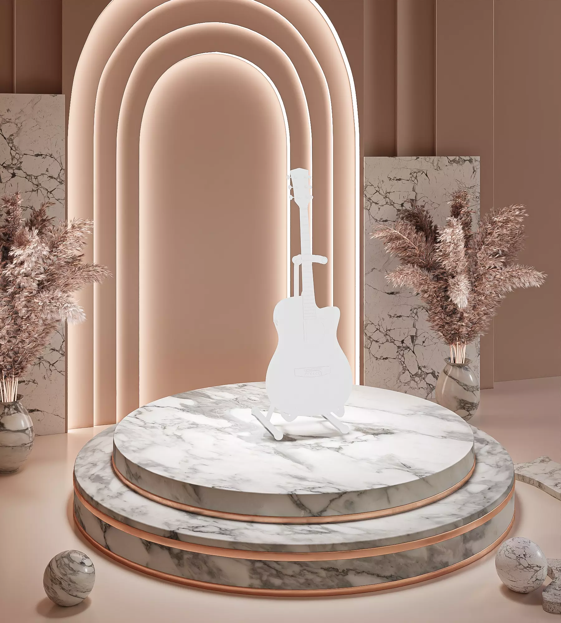 Modern Bohemian Elegance Mockup Studio 3D model_3