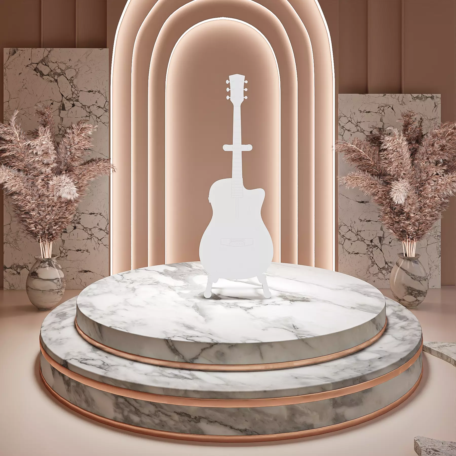 Modern Bohemian Elegance Mockup Studio 3D model_2