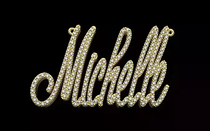 Nameplate necklace Michelle model 1418