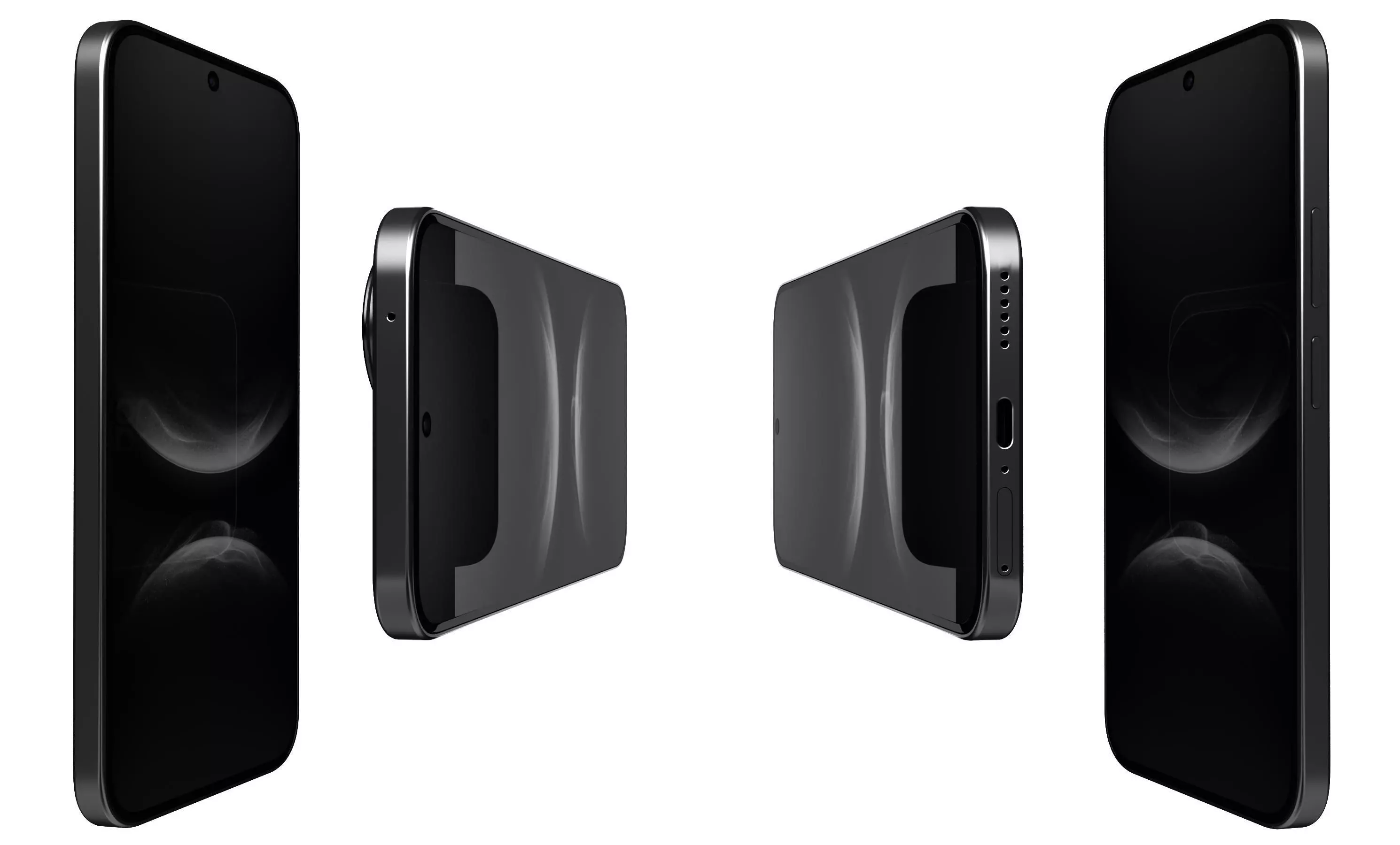 Huawei Nova 14 Lite Black 3D model_1