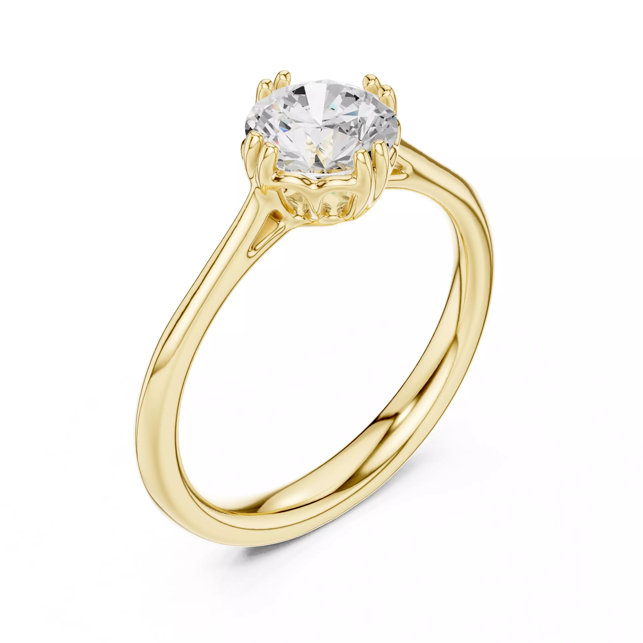 Mono Solitaire Ring 3dm stl renders animation videos details 3D print model_11