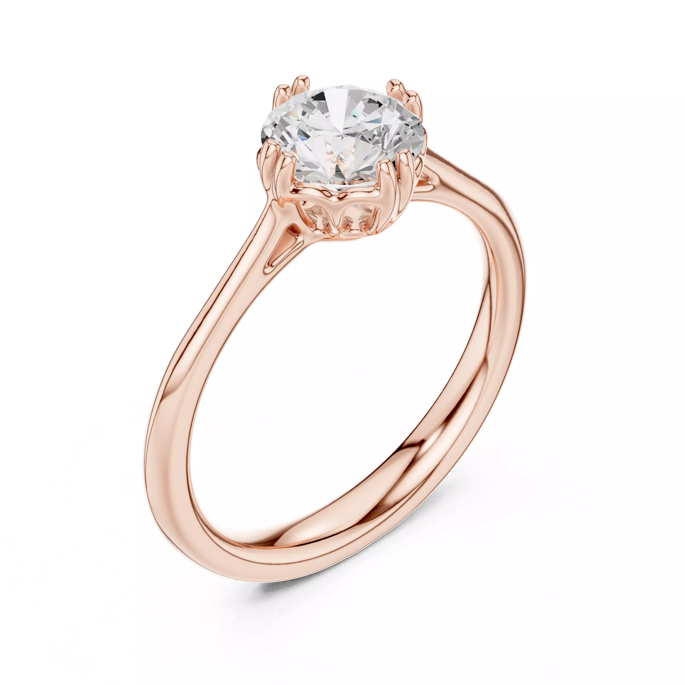 Mono Solitaire Ring 3dm stl renders animation videos details 3D print model_4