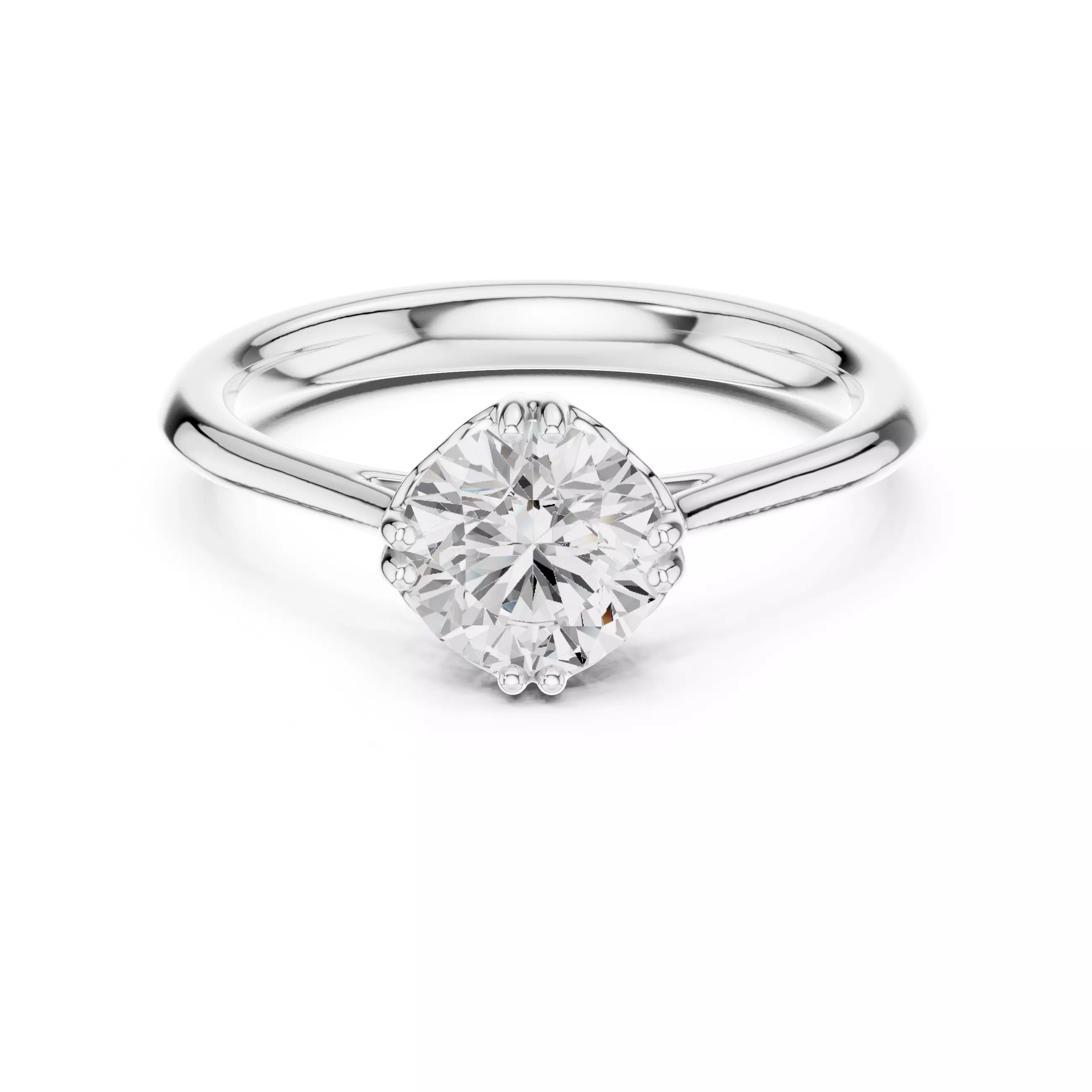 Mono Solitaire Ring 3dm stl renders animation videos details 3D print model_9