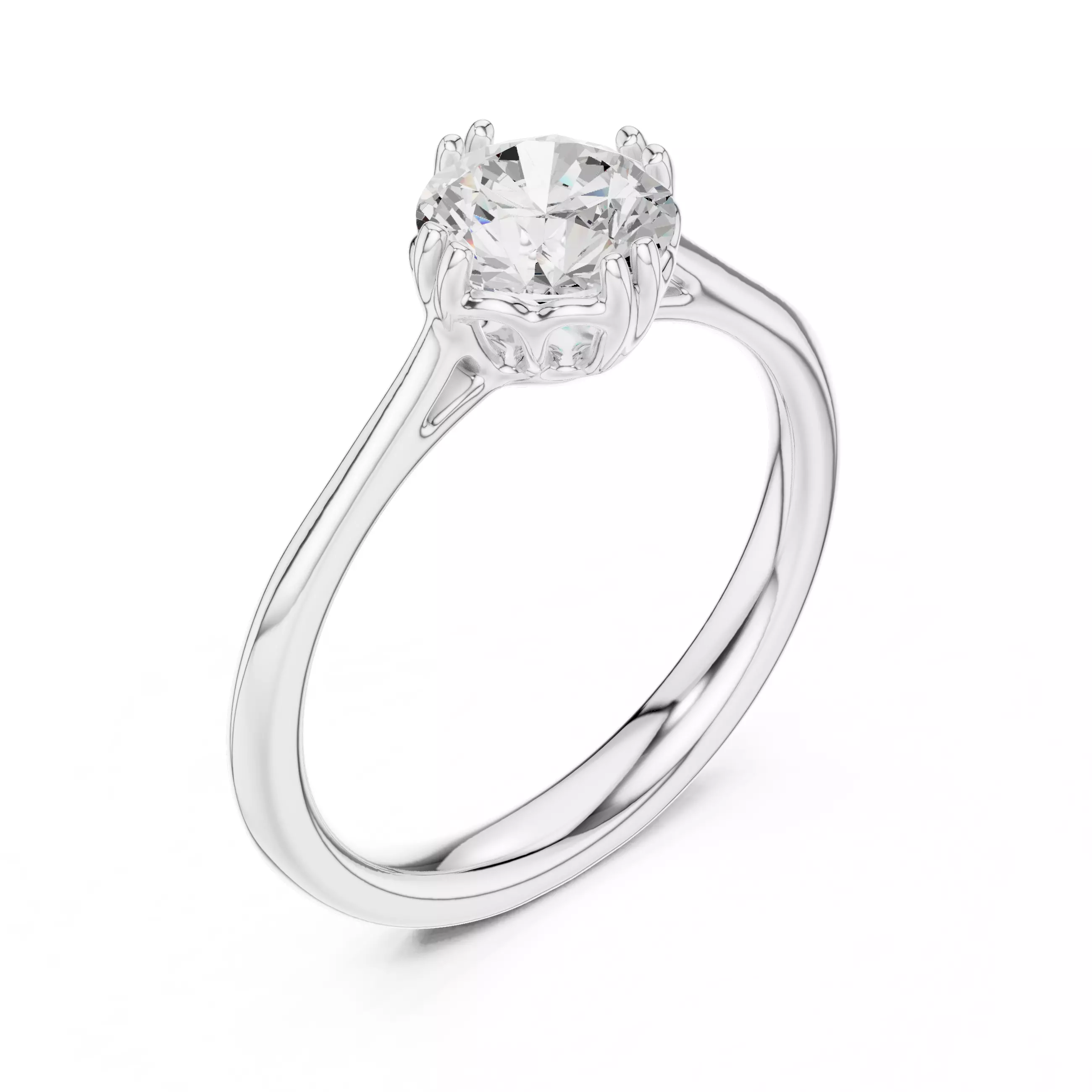 Mono Solitaire Ring 3dm stl renders animation videos details 3D print model_7