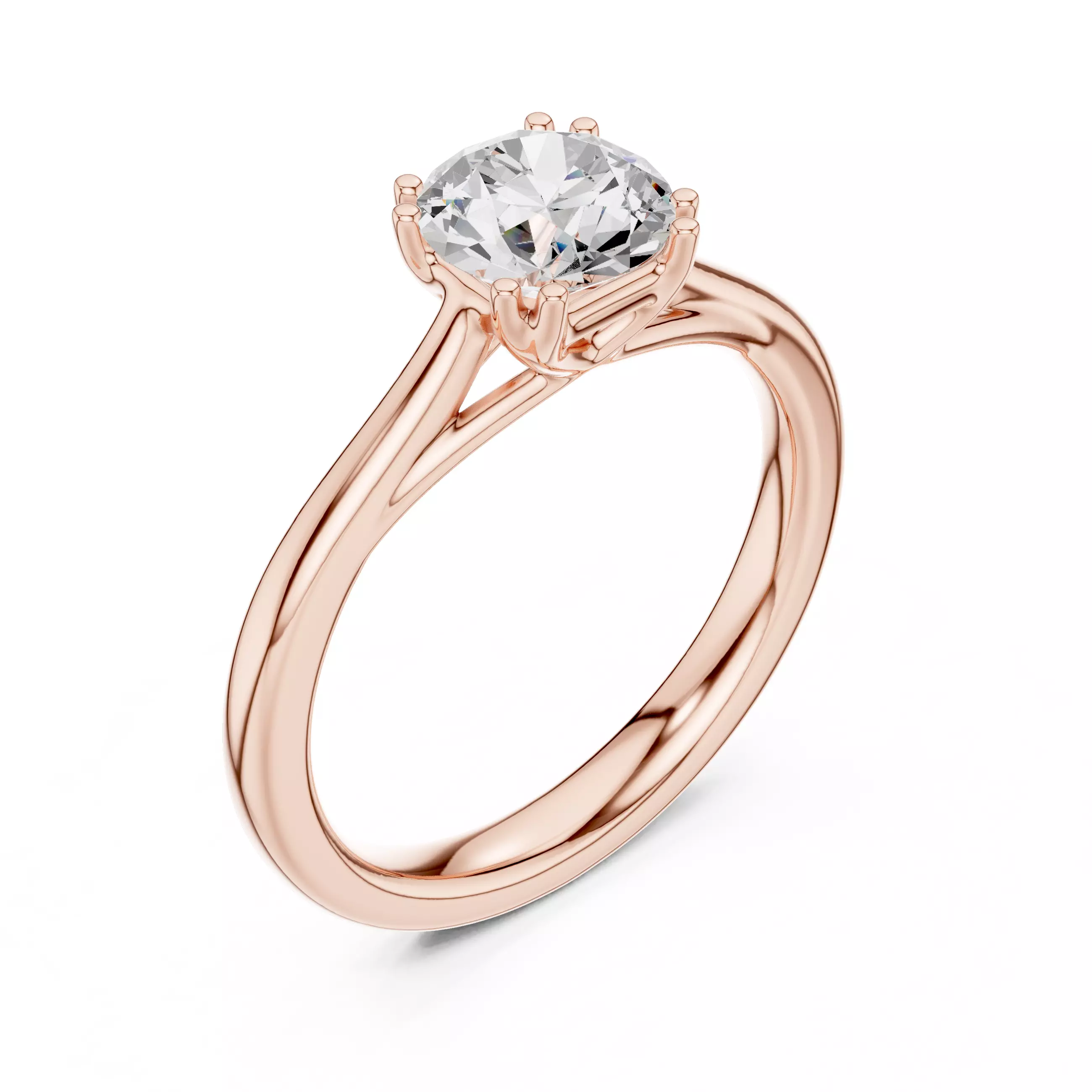 Mono Solitaire Ring 3dm stl renders animation videos details 3D print model_4