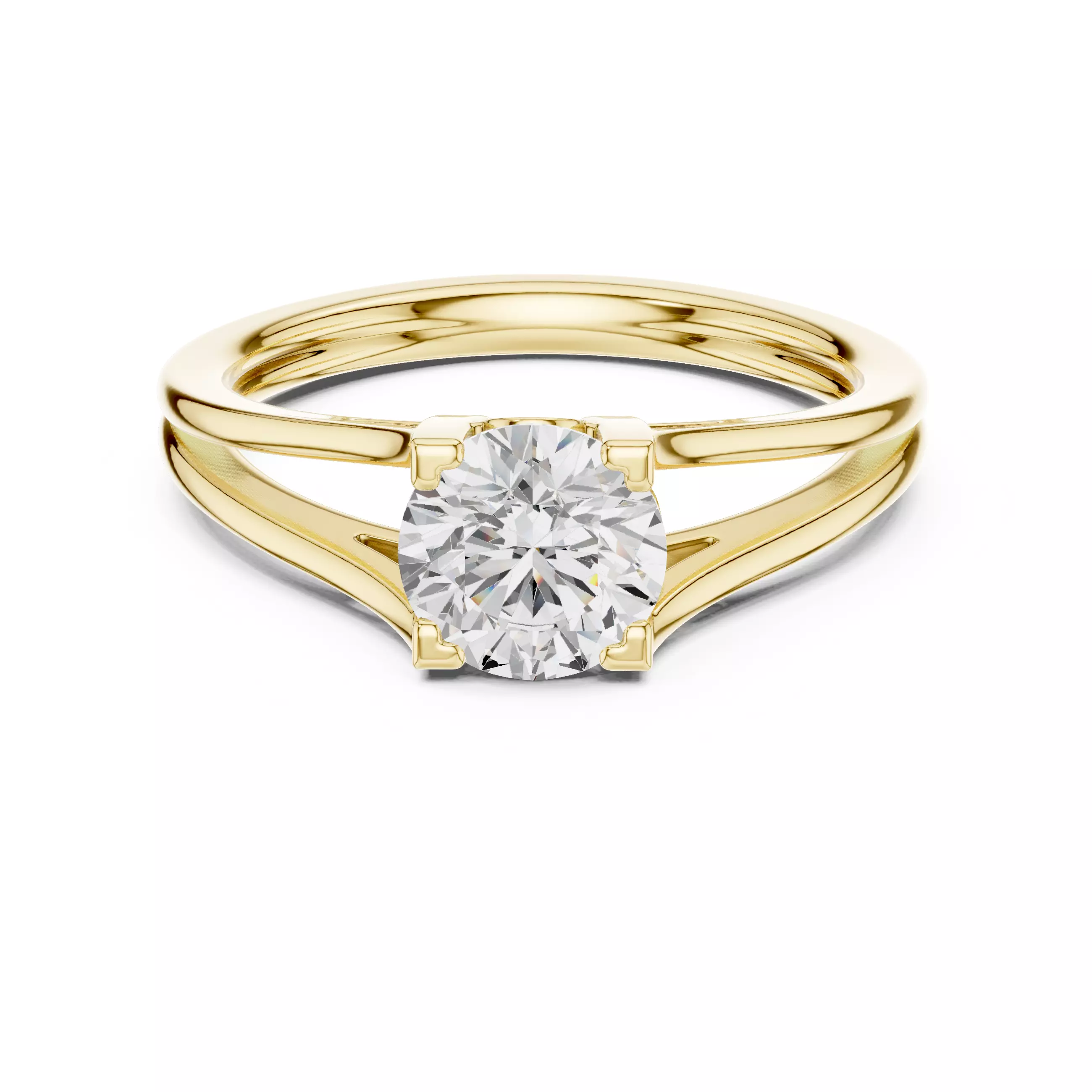 Mono Solitaire Dual Line Ring 3dm stl renders animation 3D print model_13