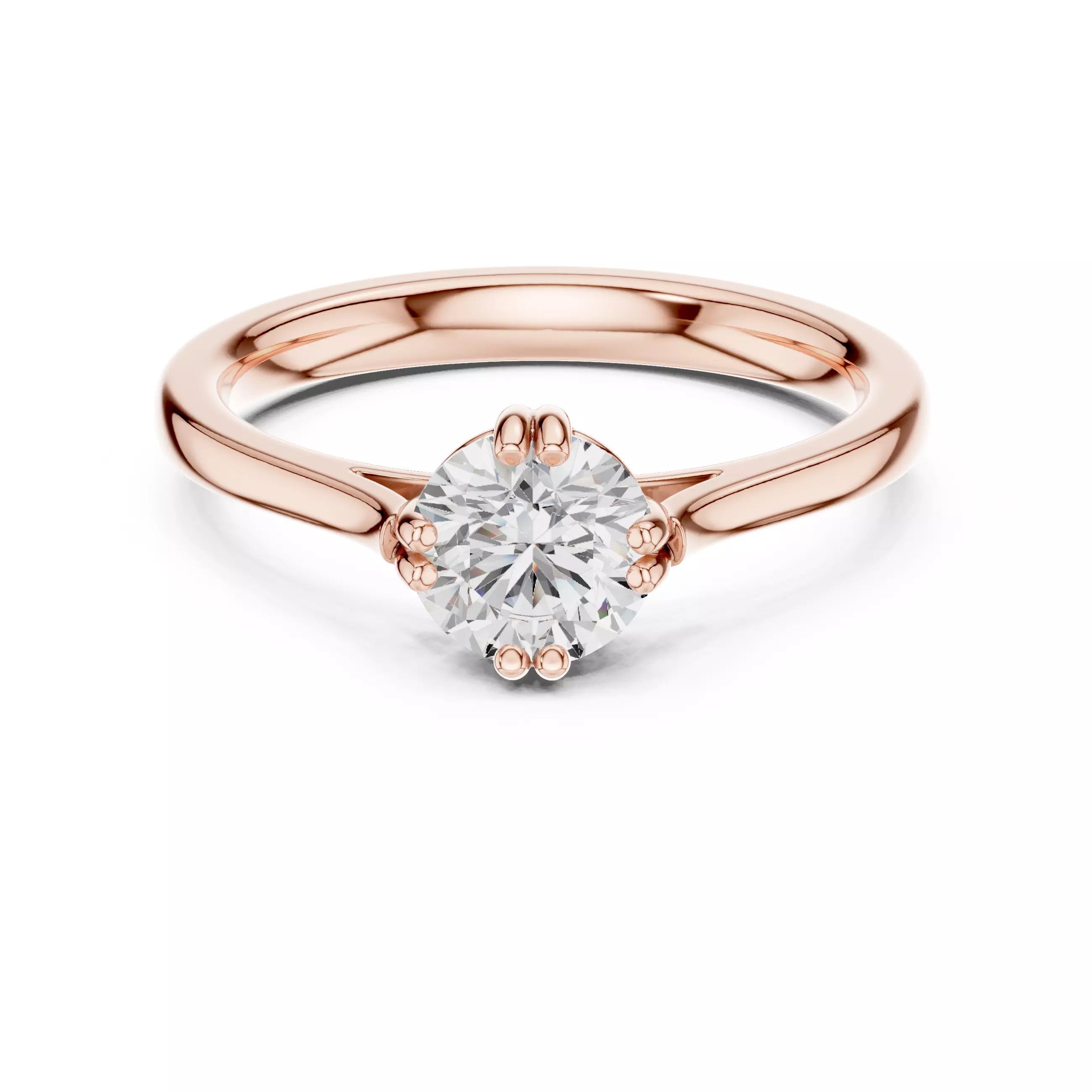 Mono Solitaire Ring 3dm stl renders animation videos 3D print model_0