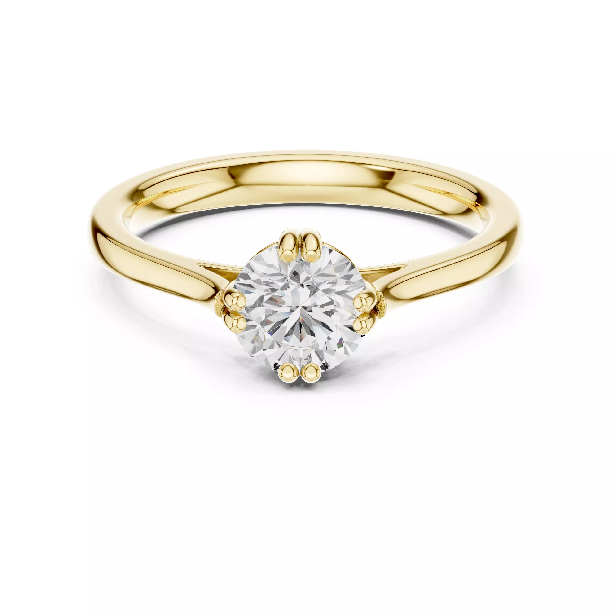 Mono Solitaire Ring 3dm stl renders animation videos 3D print model_13