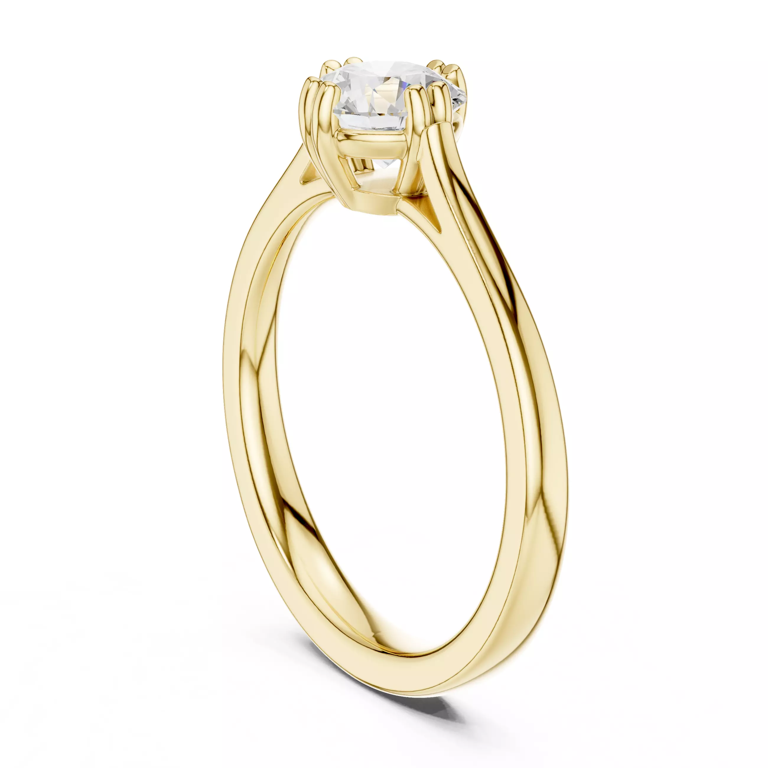 Mono Solitaire Ring 3dm stl renders animation videos 3D print model_10