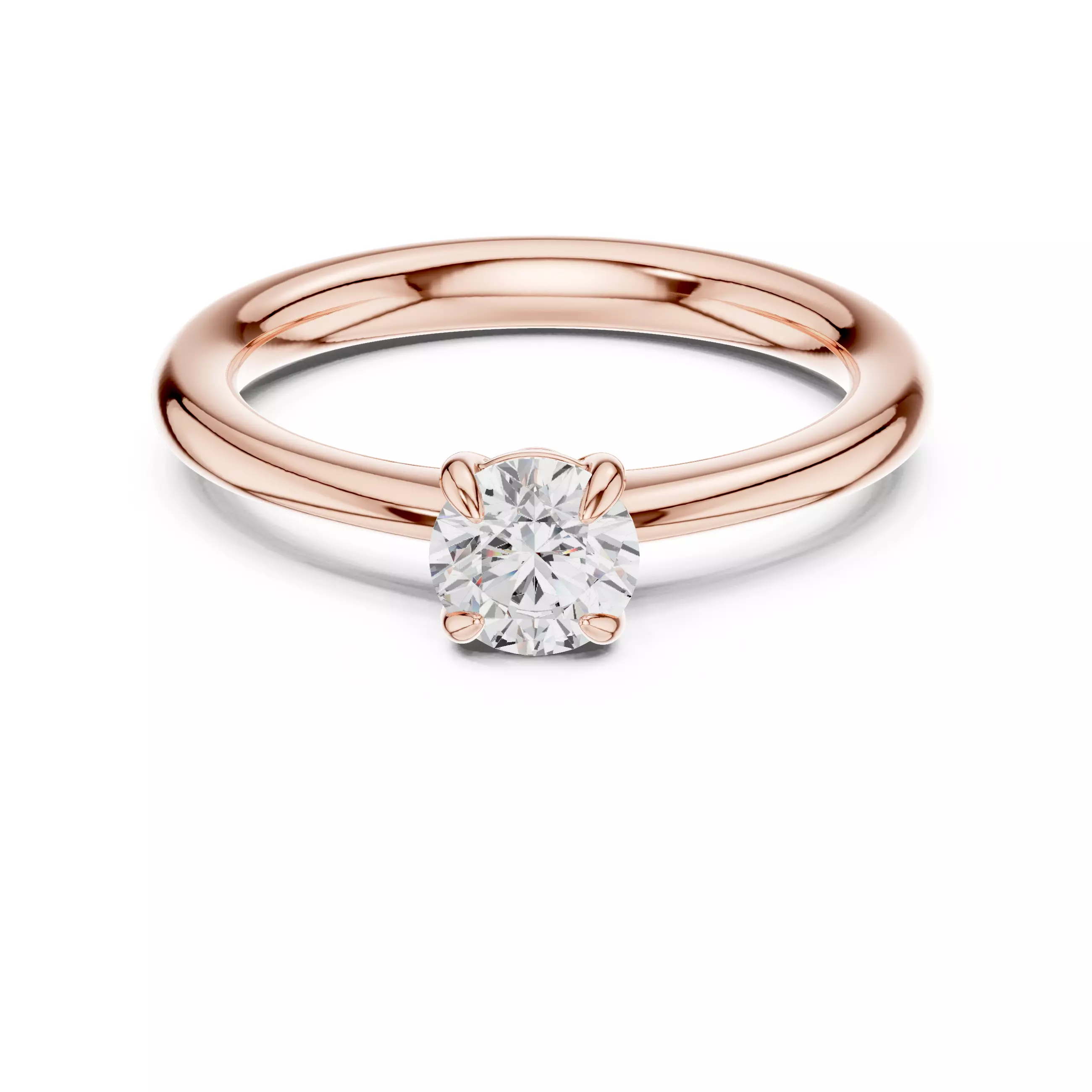 Mono Solitaire Ring 3dm stl renders animation videos details 3D print model_0