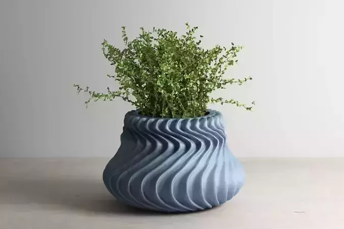 vase pot planter 3d print c01 