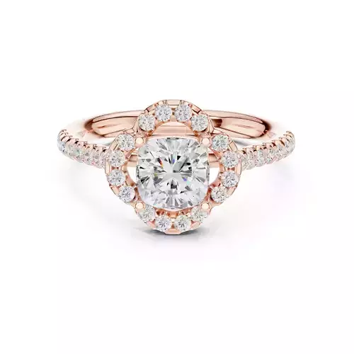 Flower Solitaire Ring 3dm stl renders animation videos details 