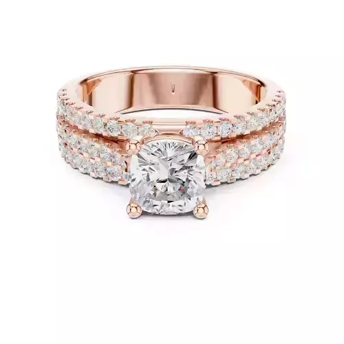 Solitaire Ring 3dm stl renders animation videos details 3D print model