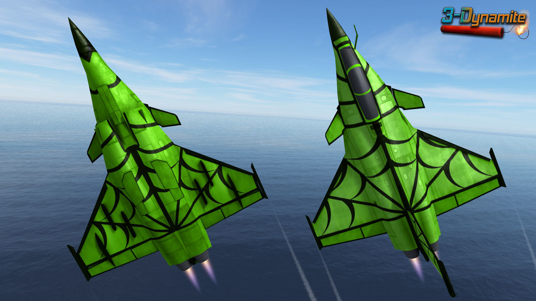 Mobile Low Poly Dassault Rafale Low-poly 3D model_7
