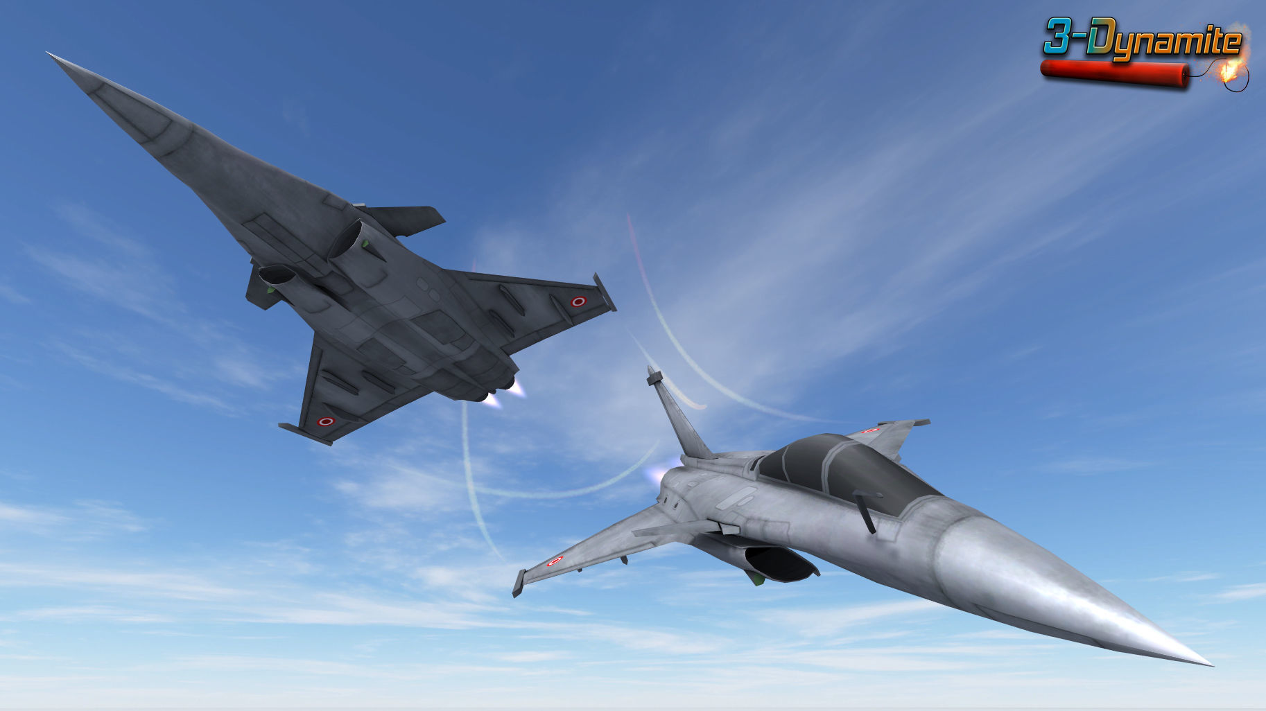 Mobile Low Poly Dassault Rafale Low-poly 3D model_12