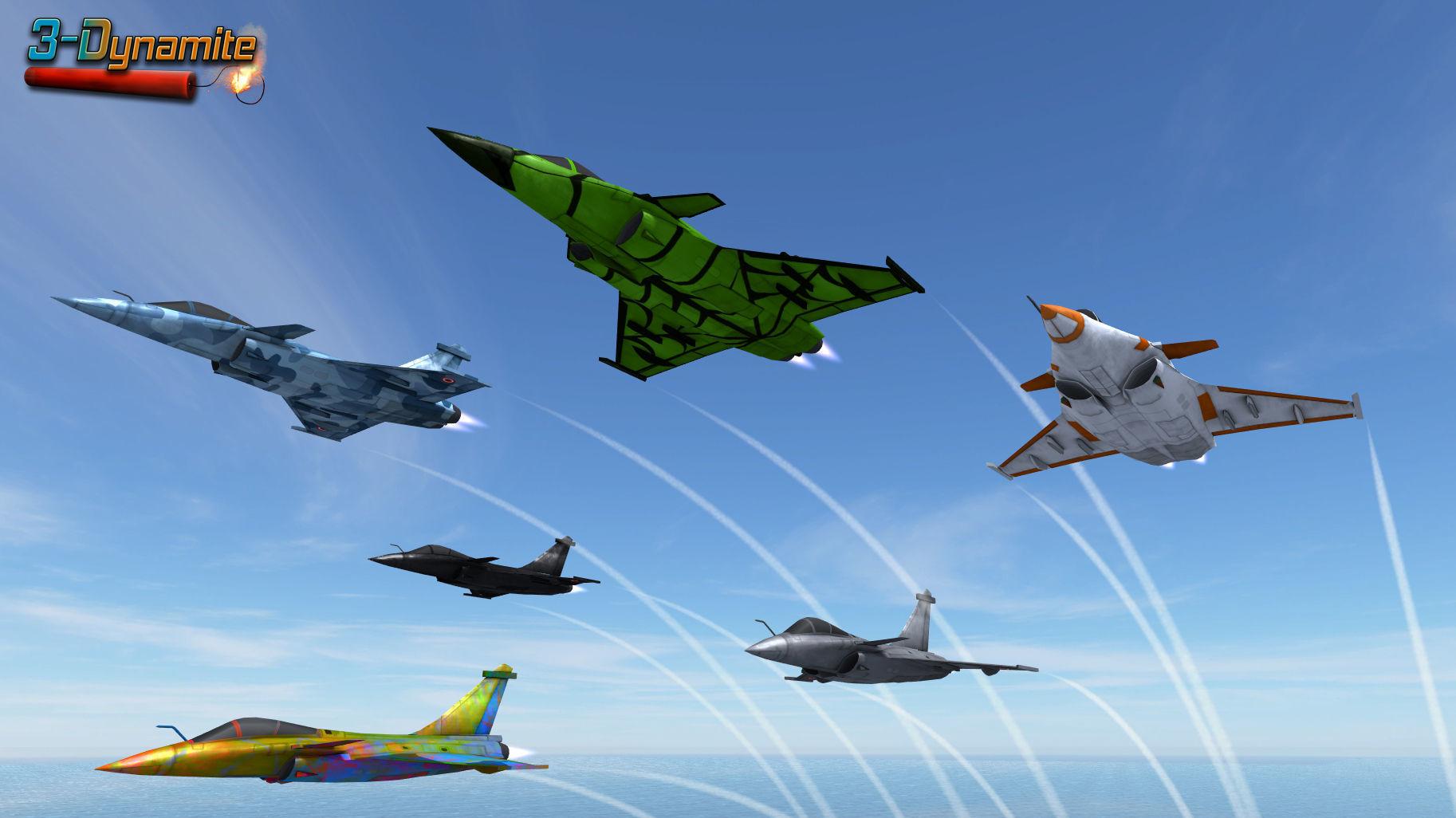 Mobile Low Poly Dassault Rafale Low-poly 3D model_10