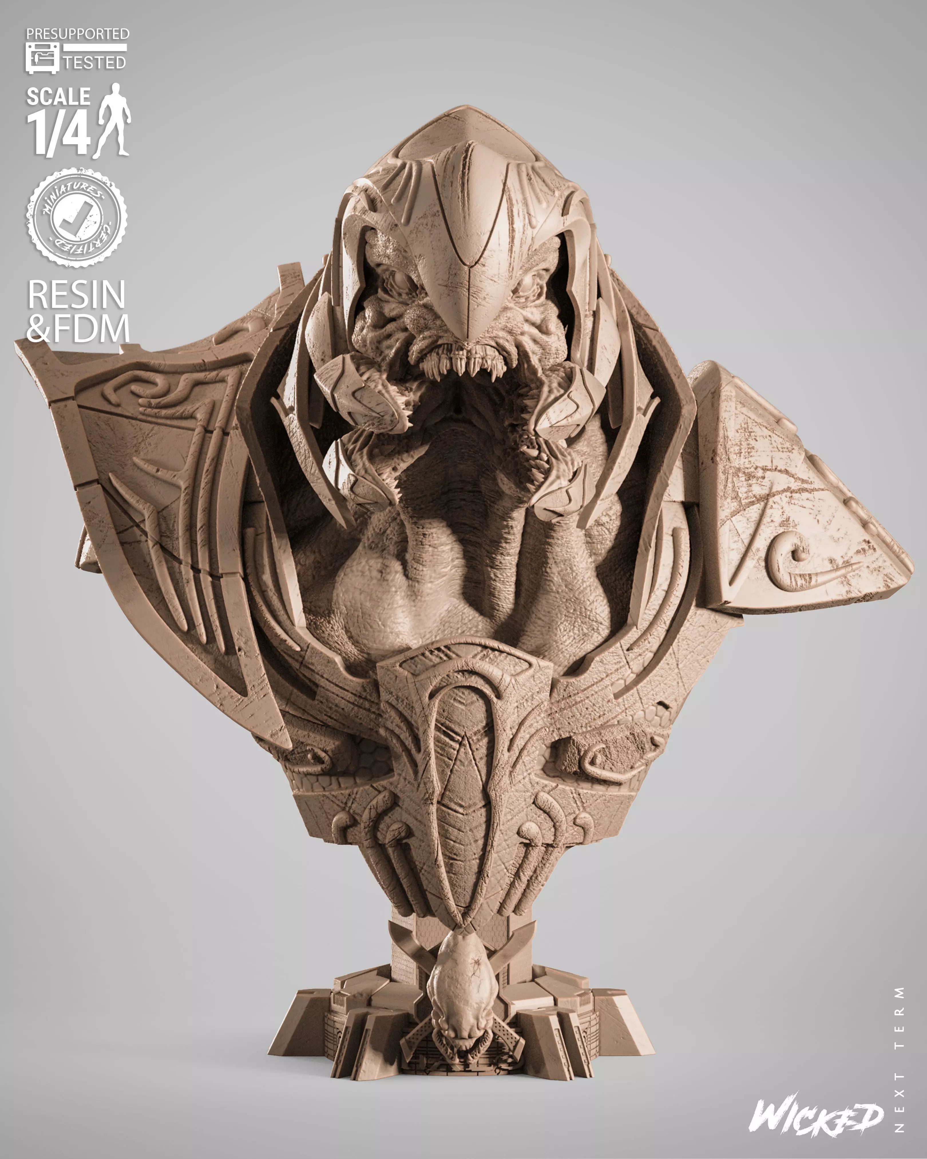 Wicked Movies Arbiter Portrait Bust 3D print model_11