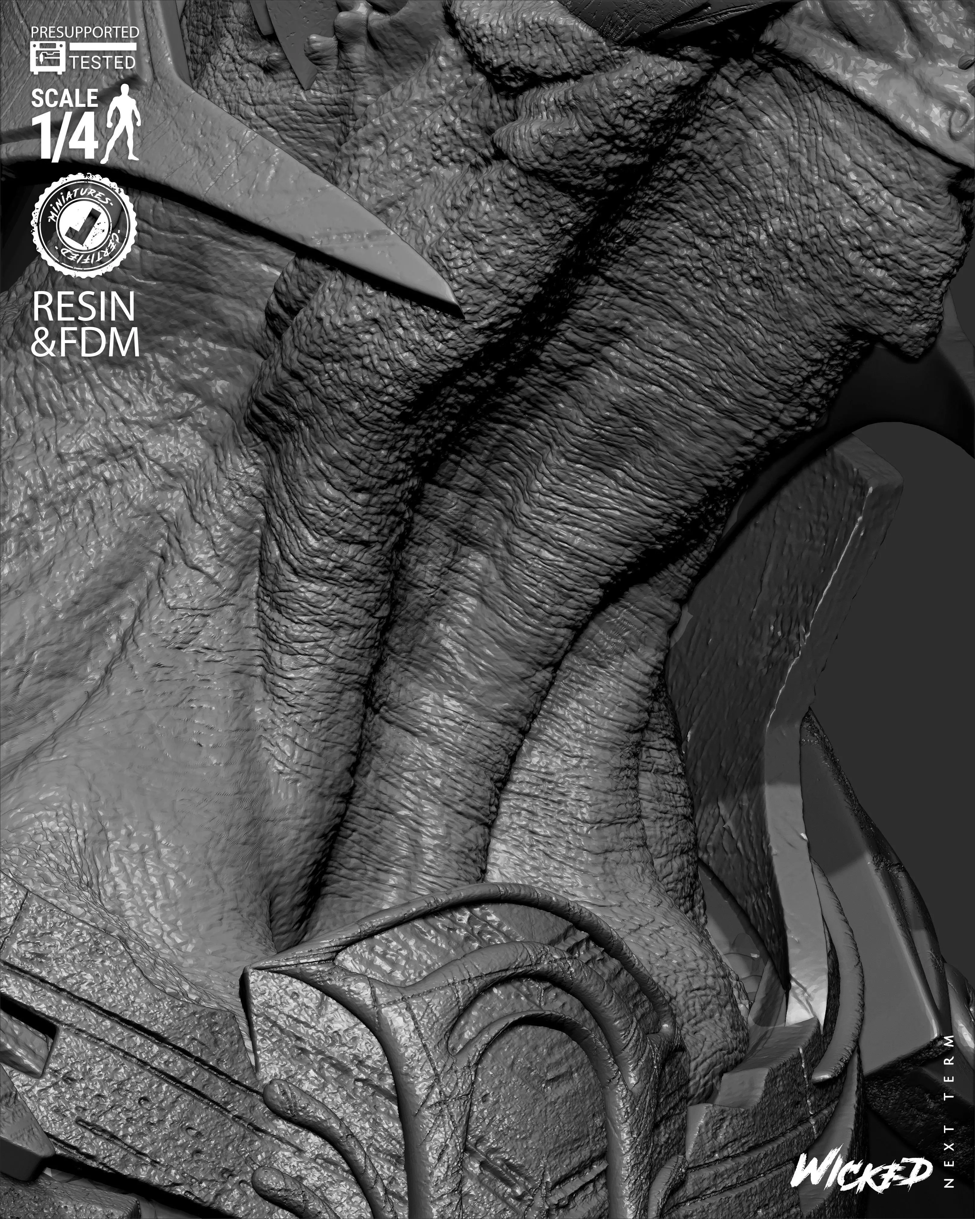 Wicked Movies Arbiter Portrait Bust 3D print model_9