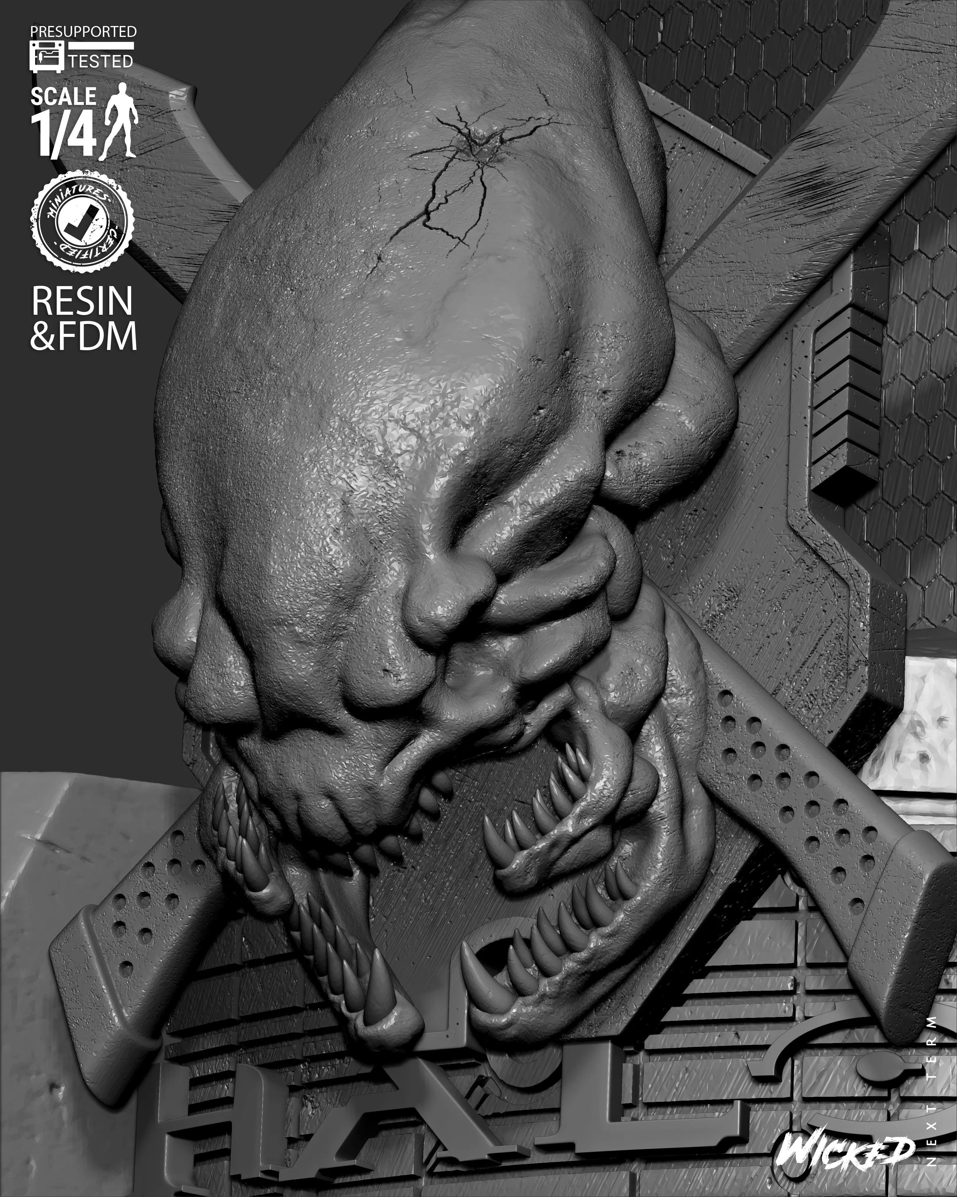 Wicked Movies Arbiter Portrait Bust 3D print model_8