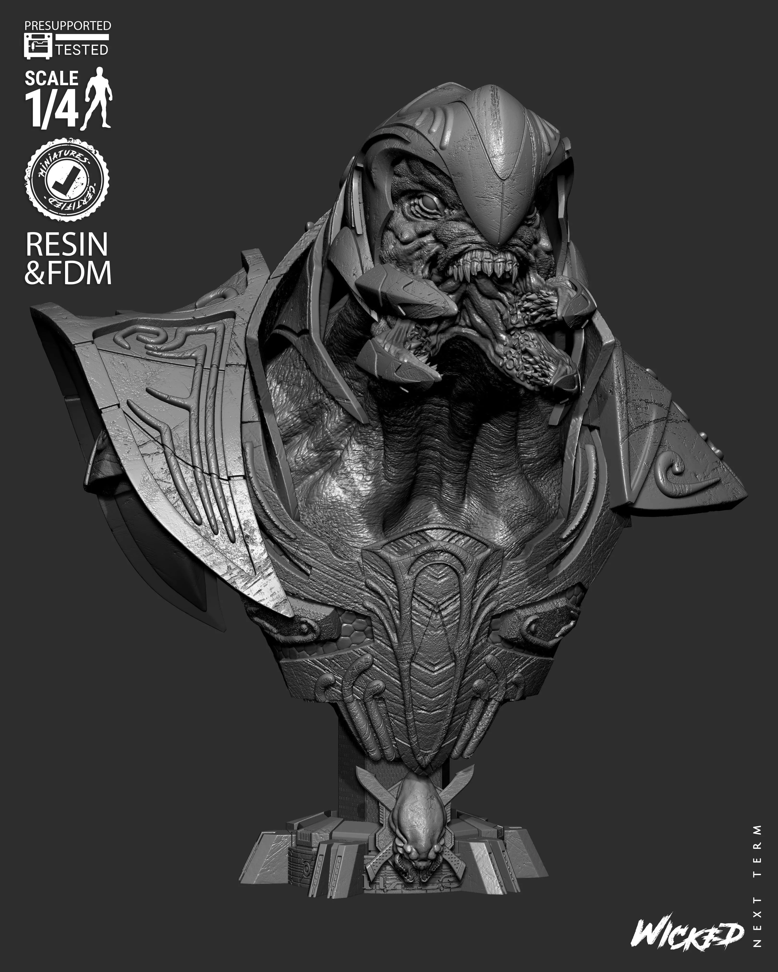 Wicked Movies Arbiter Portrait Bust 3D print model_10