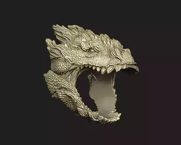 Dragon deco dark horn thorn beast art war fang roar myth