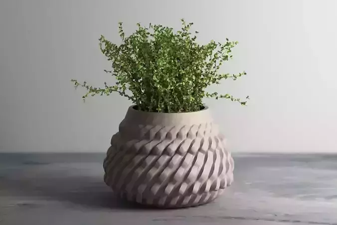 vase pot planter 3d print c04 
