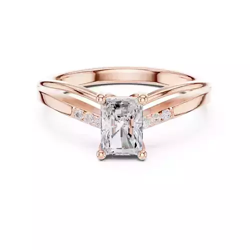 Radiant Solitaire Ring 3dm stl renders animation video