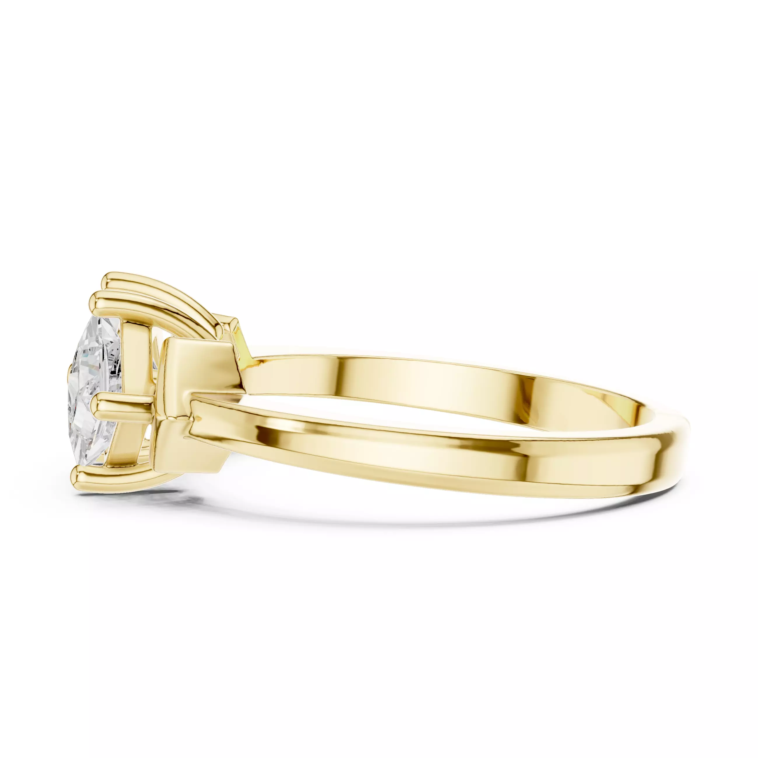 Princess Toi-et-Moi Solitaire Ring 3dm stl renders animation 3D print model_12