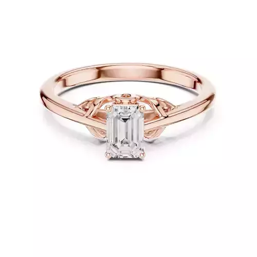 Emerald Solitaire Ring 3dm stl renders animation videos