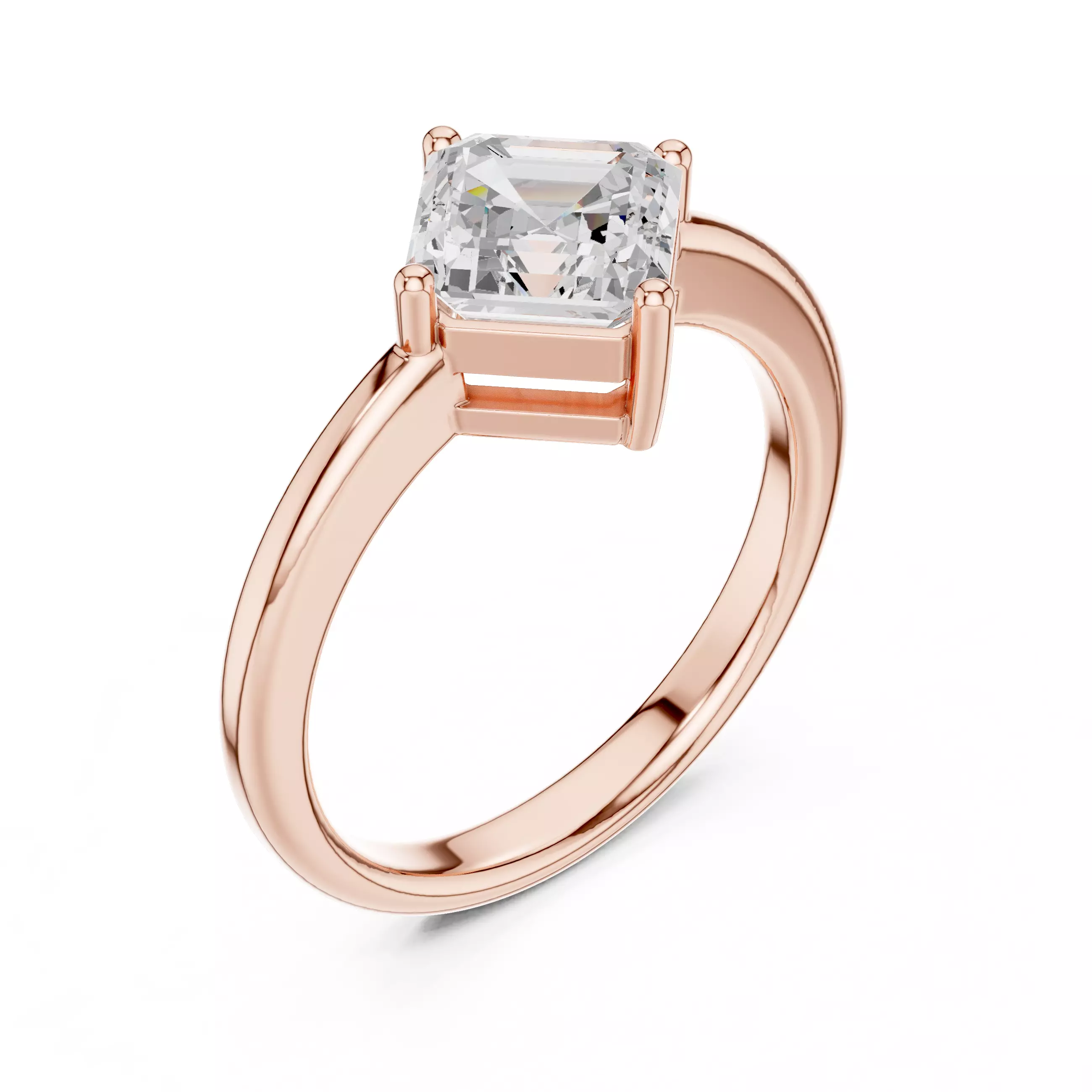 Solitaire Ring 3dm stl renders animation videos details 3D print model_4