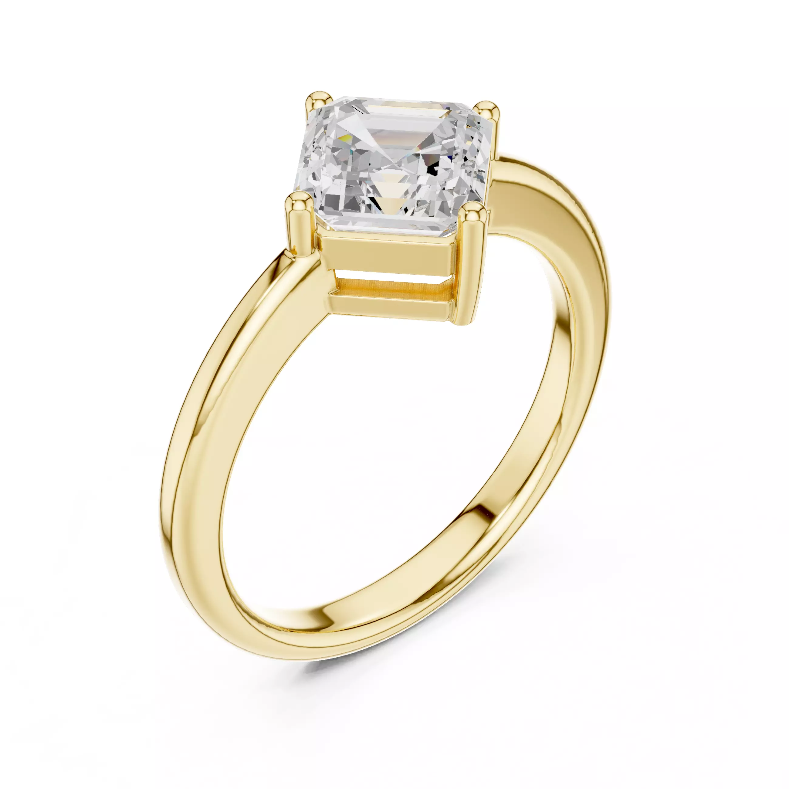 Solitaire Ring 3dm stl renders animation videos details 3D print model_11