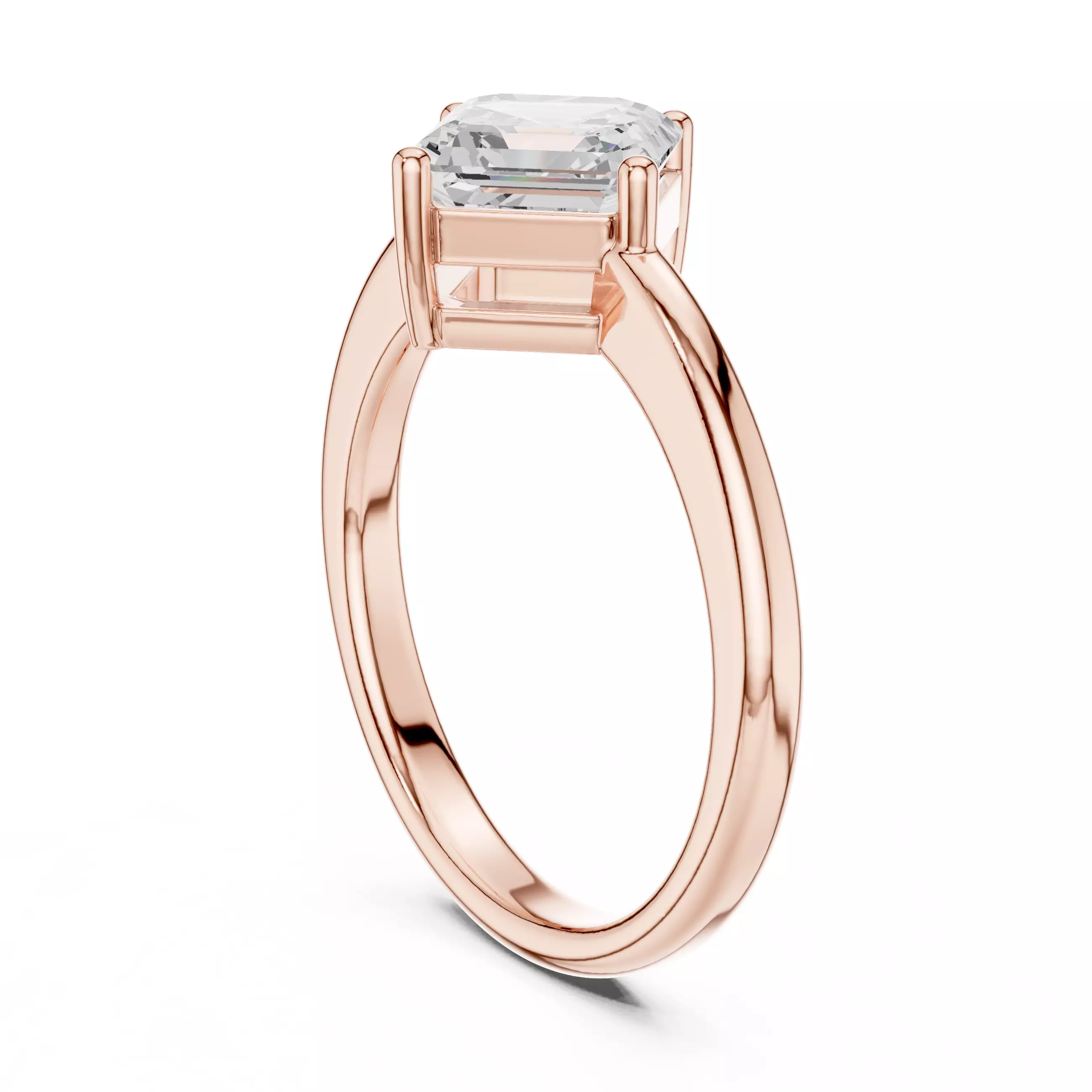 Solitaire Ring 3dm stl renders animation videos details 3D print model_3