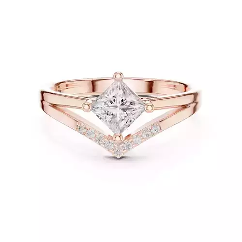 Princess Solitaire Ring 3dm stl renders animation videos