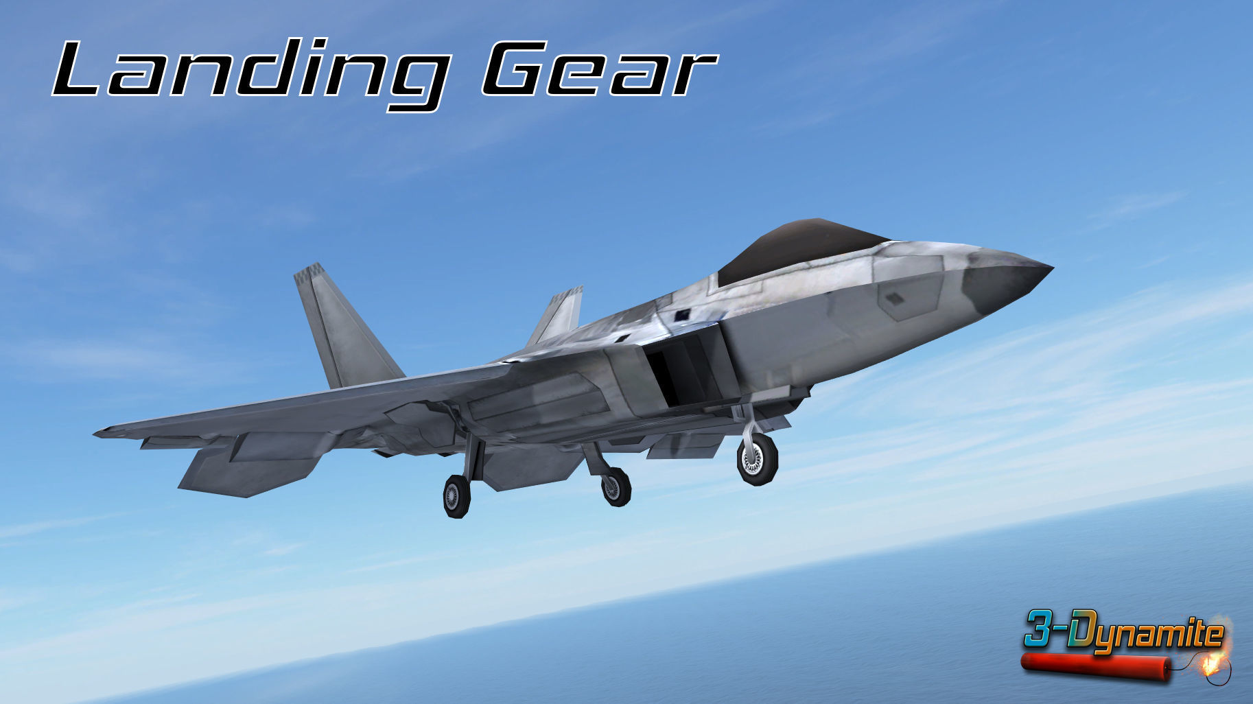 Mobile Low Poly F22 Raptor Low-poly 3D model_1