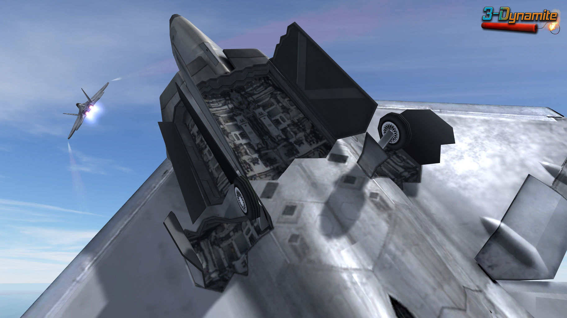 Mobile Low Poly F22 Raptor Low-poly 3D model_8