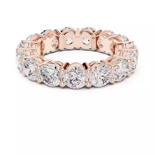 Round Diamond Eternity Band Ring 3dm stl renders