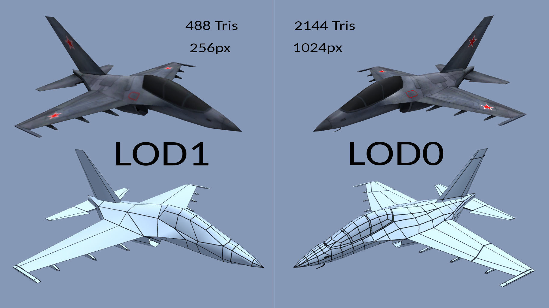 Mobile Low Poly Yakovlev Yak130 Low-poly 3D model_2