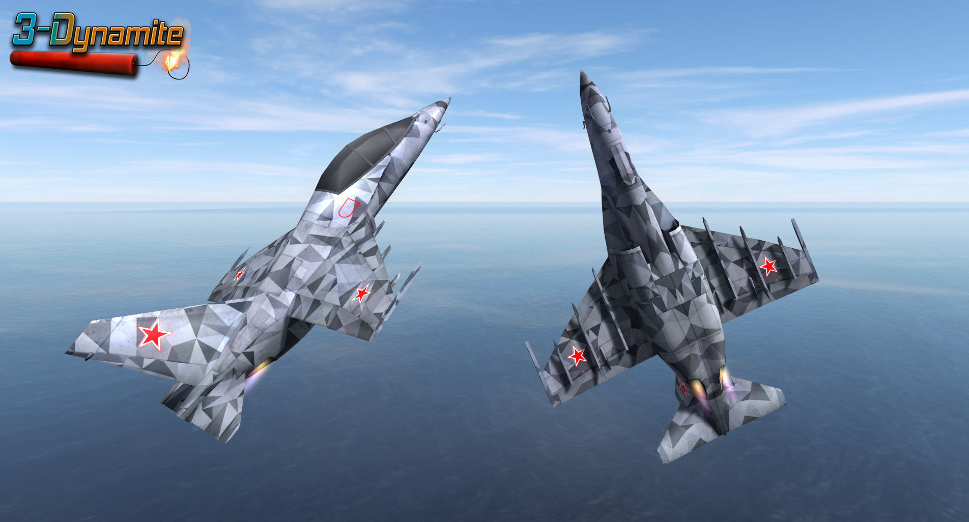 Mobile Low Poly Yakovlev Yak130 Low-poly 3D model_6