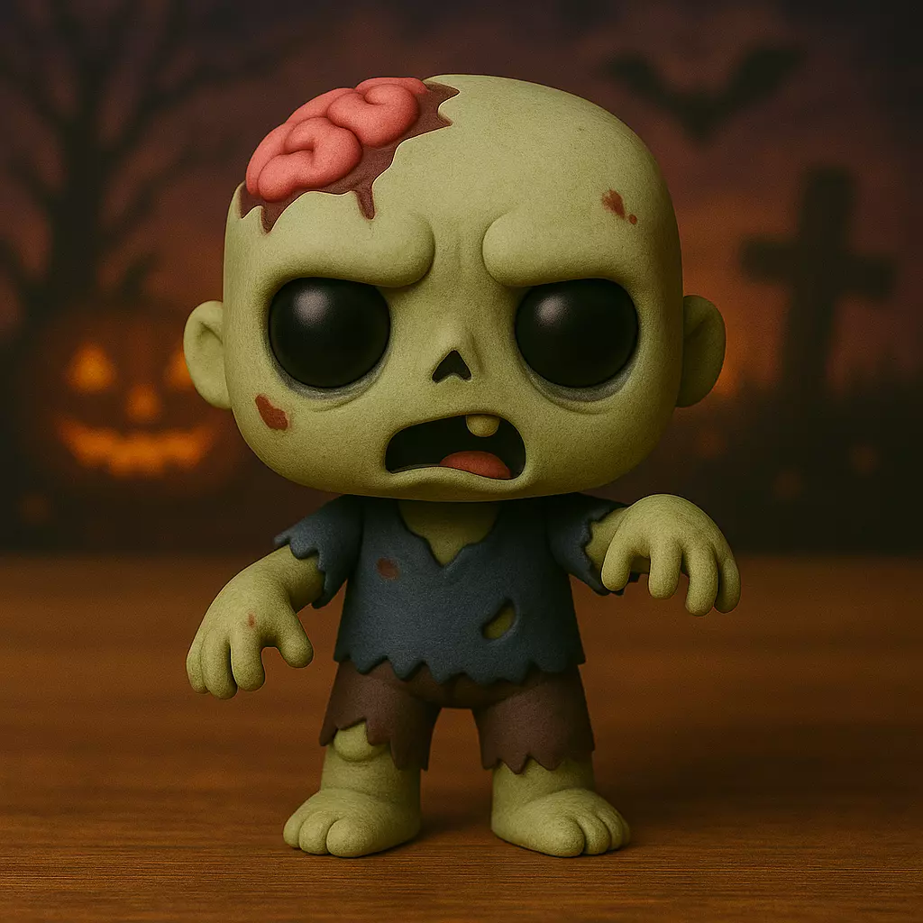 Decoracion Halloween POP Zombie 3D print model_0