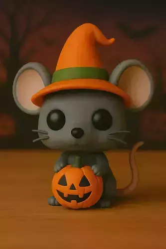 Decoracion Halloween POP Raton 3D print model