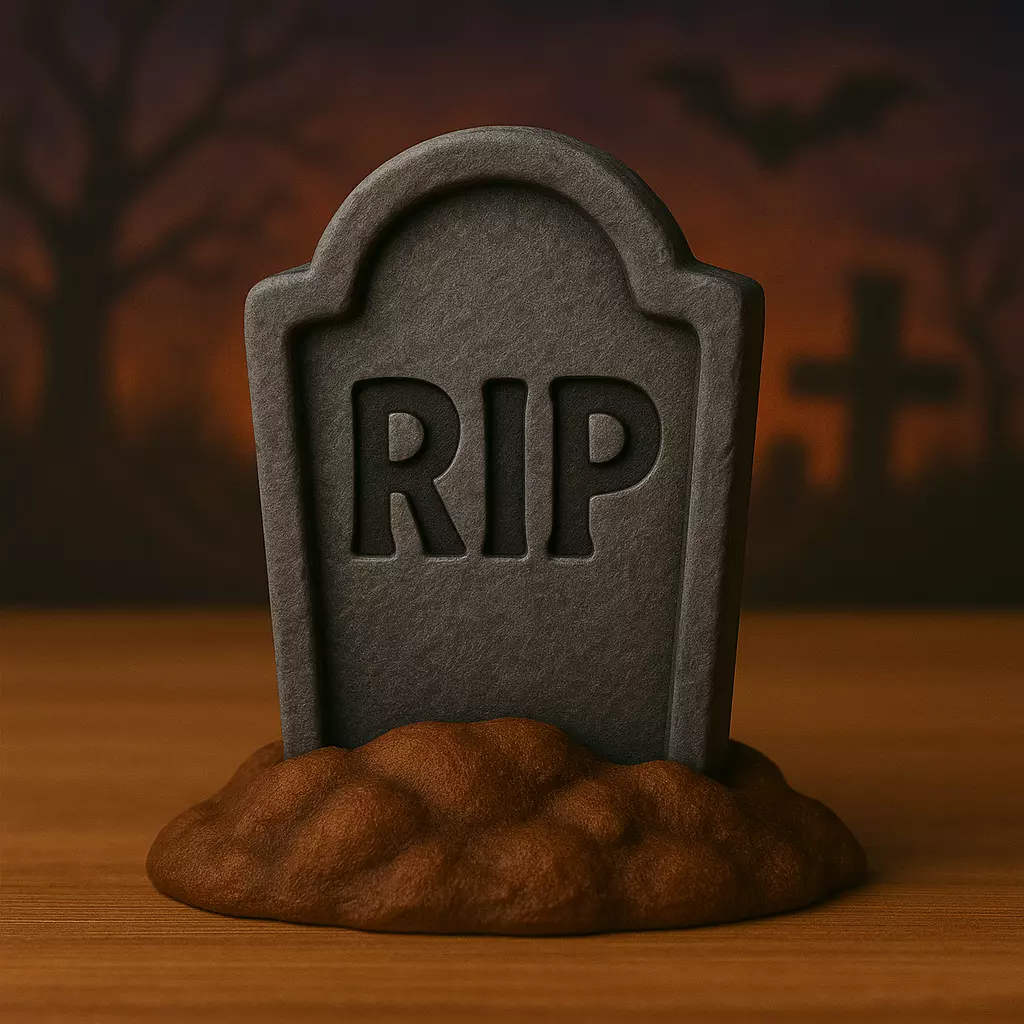 Decoracion Halloween POP Lapida y tumba 3D print model_0