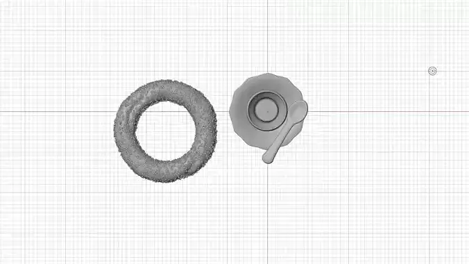 Simit and Tea 3D model 3D model 4