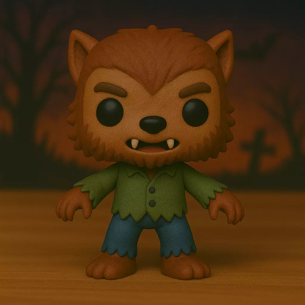 Decoracion Halloween POP Hombre Lobo 3D print model_0