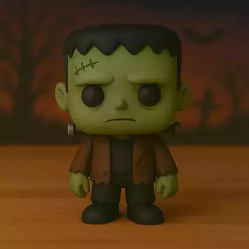 Decoracion Halloween POP Frankestein 3D print model Decoracion Halloween POP Frankestein 3D print model