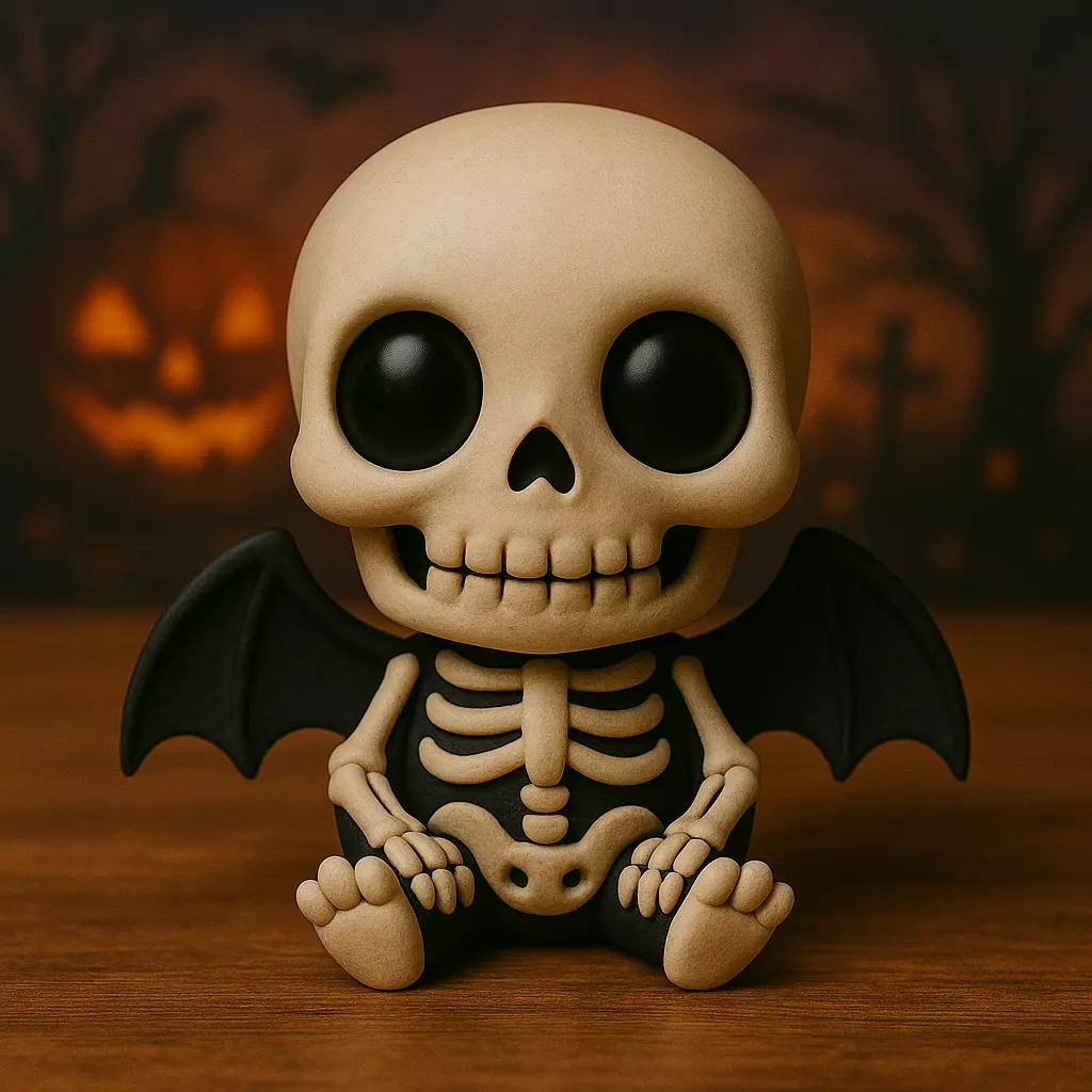 Decoracion Halloween POP Esqueleto 3D print model_0